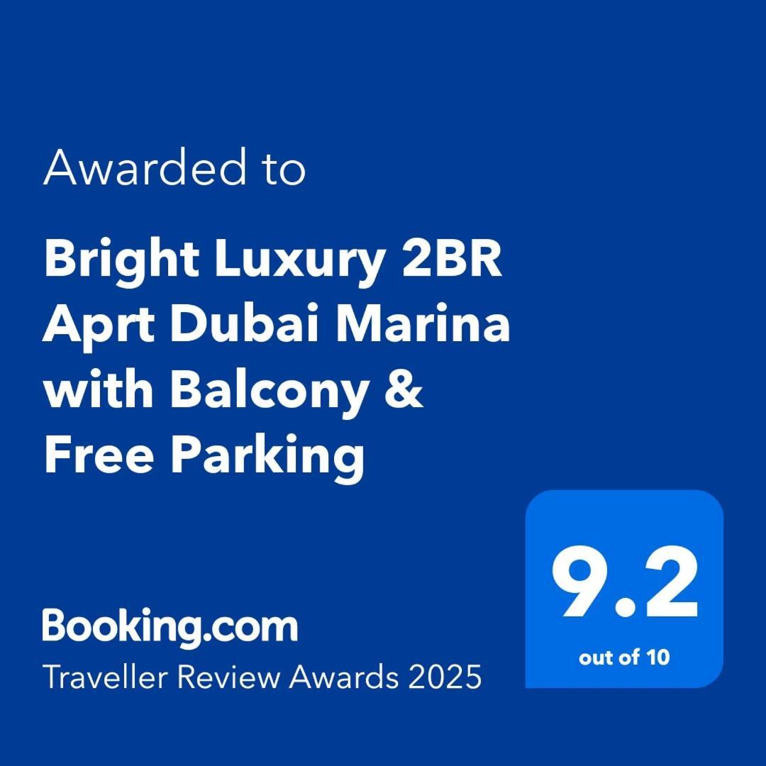 Bright Luxury 2Br Aprt Dubai Marina With Balcony Apartamento Exterior foto